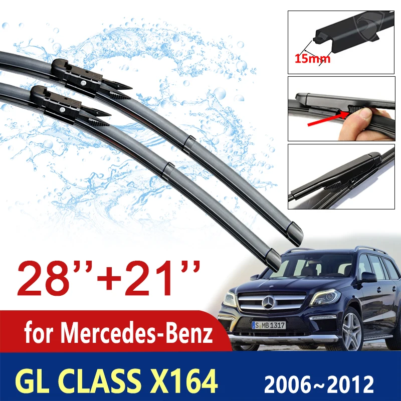 Spazzole Tergicristallo Per Mercedes Benz Classe Gl Classe Gl X164 2006 ~ 2012 Tergicristalli Anteriori Accessori Auto 2007 2008