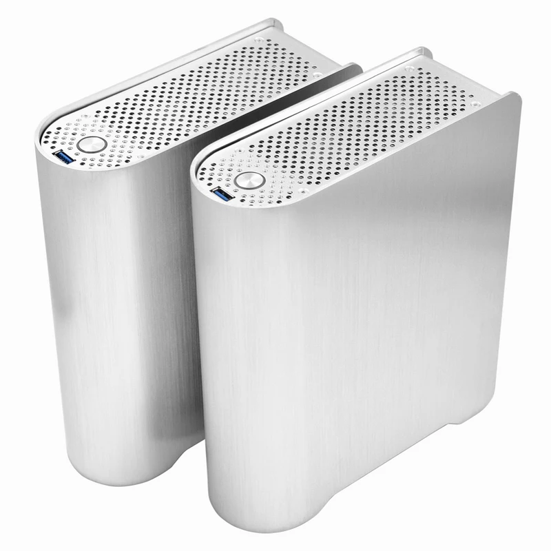 Metalfish Metalbook Cihai All Aluminium Vertical Mini Itx Case Dcatx Power Htpc Cihai Stand-Alone Box