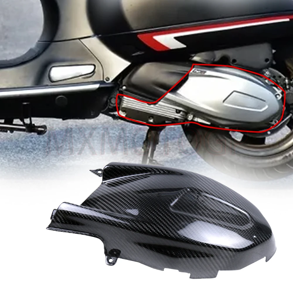 Per Vespa Gts 300 Hpe Gts300 Accessori Hpe Coperchio Motore 100% Carbon Fbier Protezione Isolante Scudo Termico