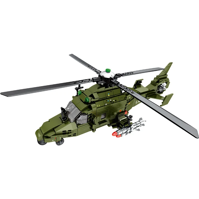 Corea Del Sud Moderno Modello Di Veicolo Militare Building Block Lah Light Armed Elicotteri Ww2 Army Air Force Figure Brick Planes Toy