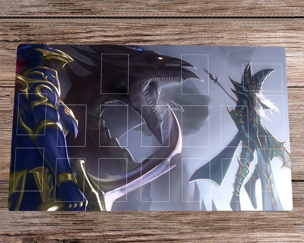 Yugioh Play Mat Dark Paladin Slifer The Sky Dragon Ccg Tcg Play Mat Card Game Mat & Free Bag Desk Mat Desk Pad Mousepad 60X35Cm