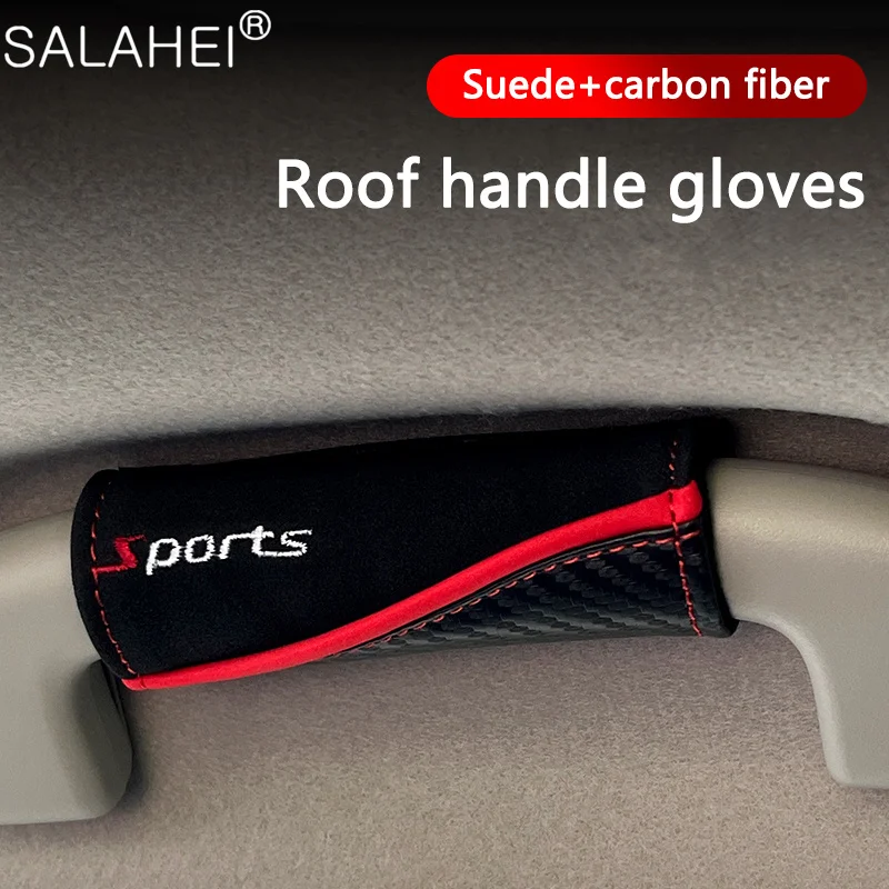 Auto In Pelle Scamosciata Tetto Bracciolo Pull Covers Maniglia Guanti Protezione Misura Per Cadillac Srx Xts Ats Cts Coupe Xt6 Ct6 Xt4 Xt5 Ats-L Escal