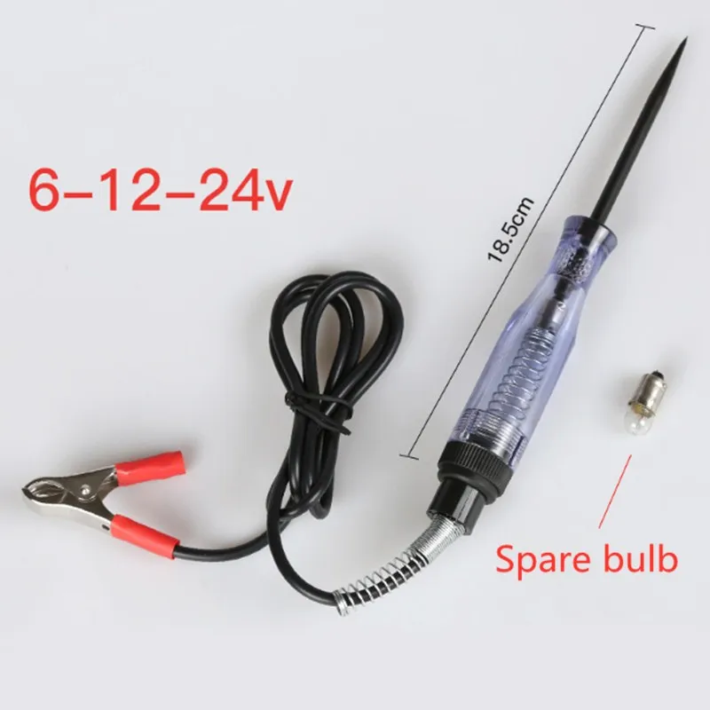 6V 12V 24 V Led Batteria Per Auto Rilevatore Di Tensione Elettrica Tester Penna Per Test Del Circuito Automatico 6 12 24 V Volt Meter Pencil
