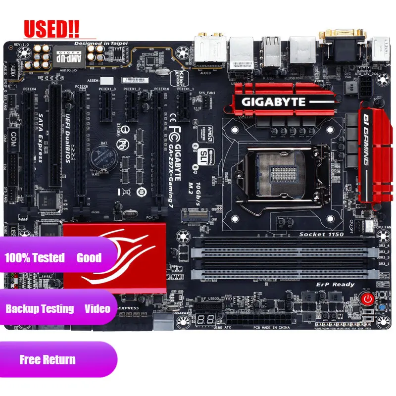 Gigabyte Z97X Gaming 7 Computer Usb3.0 Sataiii Scheda Madre Lga 1150 Ddr3 Z97 Scheda Madre Desktop