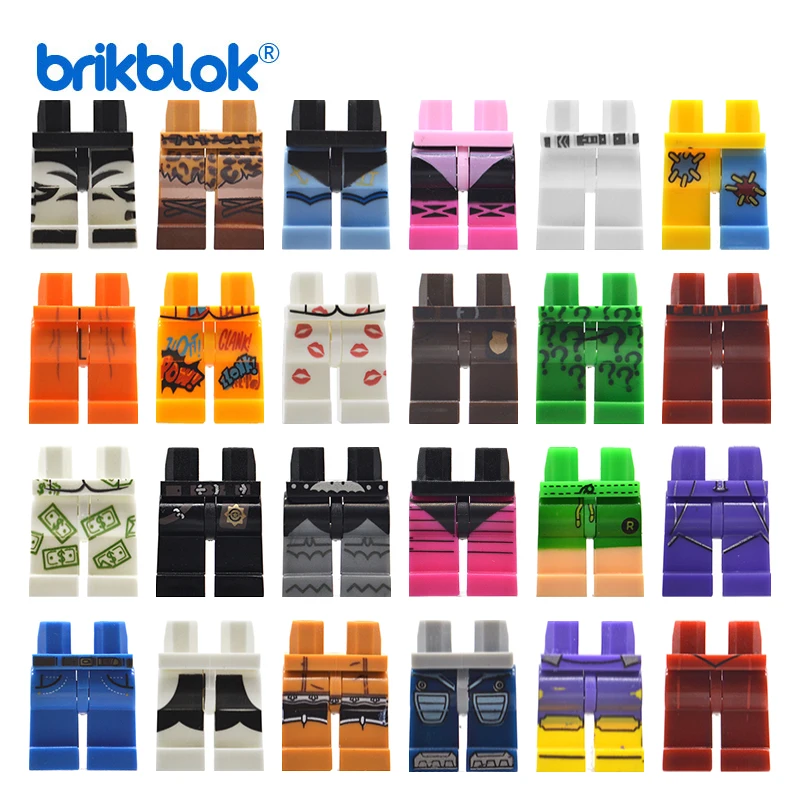 10 Moc Leg Pants Dress Gambe Corte Body Wear Compatibile Building Blocks Toys