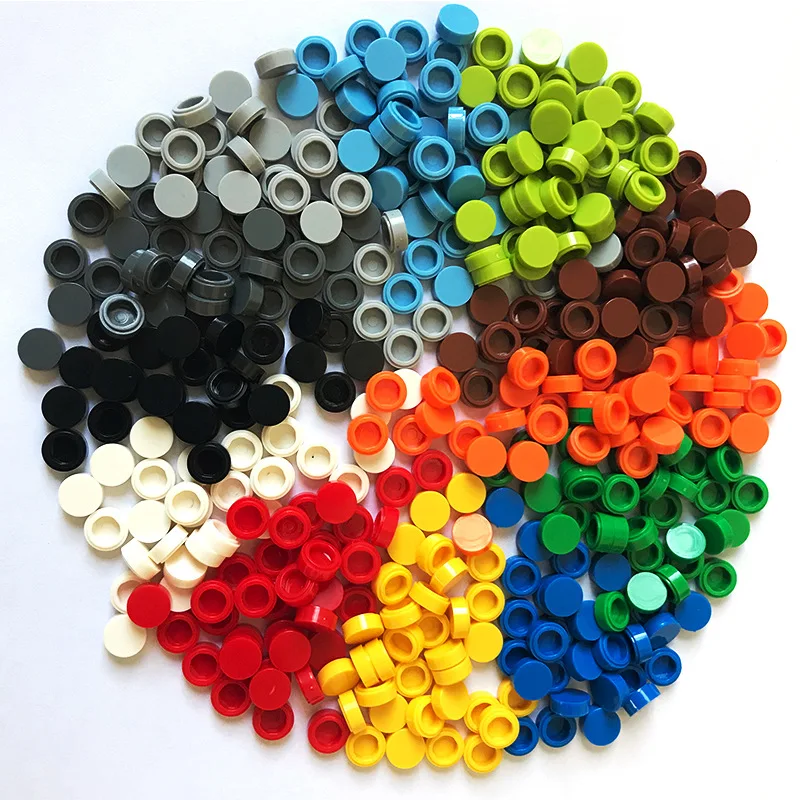 1000 Pz/Lotto Tile 1X1 Round 98138 Special Brick Moc Building Block Piccole Particelle Di Mattoni Parti Compatibili Con 98138 Logo Toys