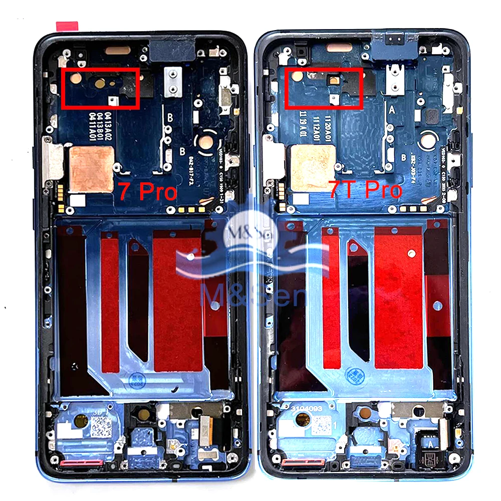 6.67 "Originale Super Amoled M & Senfor Oneplus 7 Pro Display Lcd + Touch Panel Digitizer Frame Per Oneplus 7T Pro 5G Mclaren