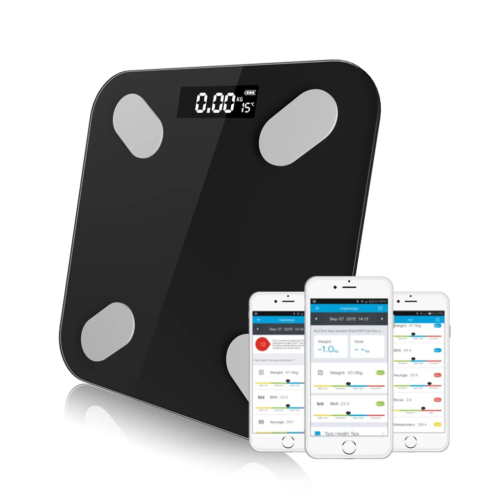 Bluetooth Smart Bathroom Bilancia Da Pavimento S Peso Corporeo Bilancia Digitale Per Grasso Corporeo Monitor Automatico Peso Corporeo Con App Fitness 
