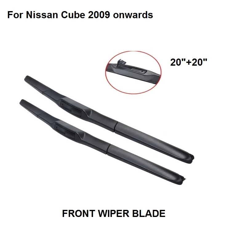 Tergicristallo Per Nissan Cube 2009 In Poi 20 '' + 20 '' Auto Accessori Auto Gomma Tergicristallo
