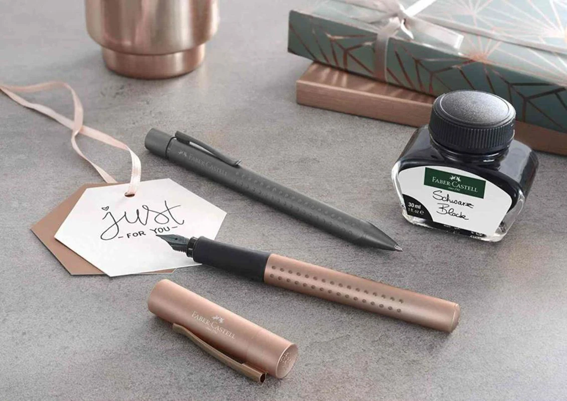 Faber Castell Grip 2010 Set Di Penne Stilografiche E A Sfera, Pennarello