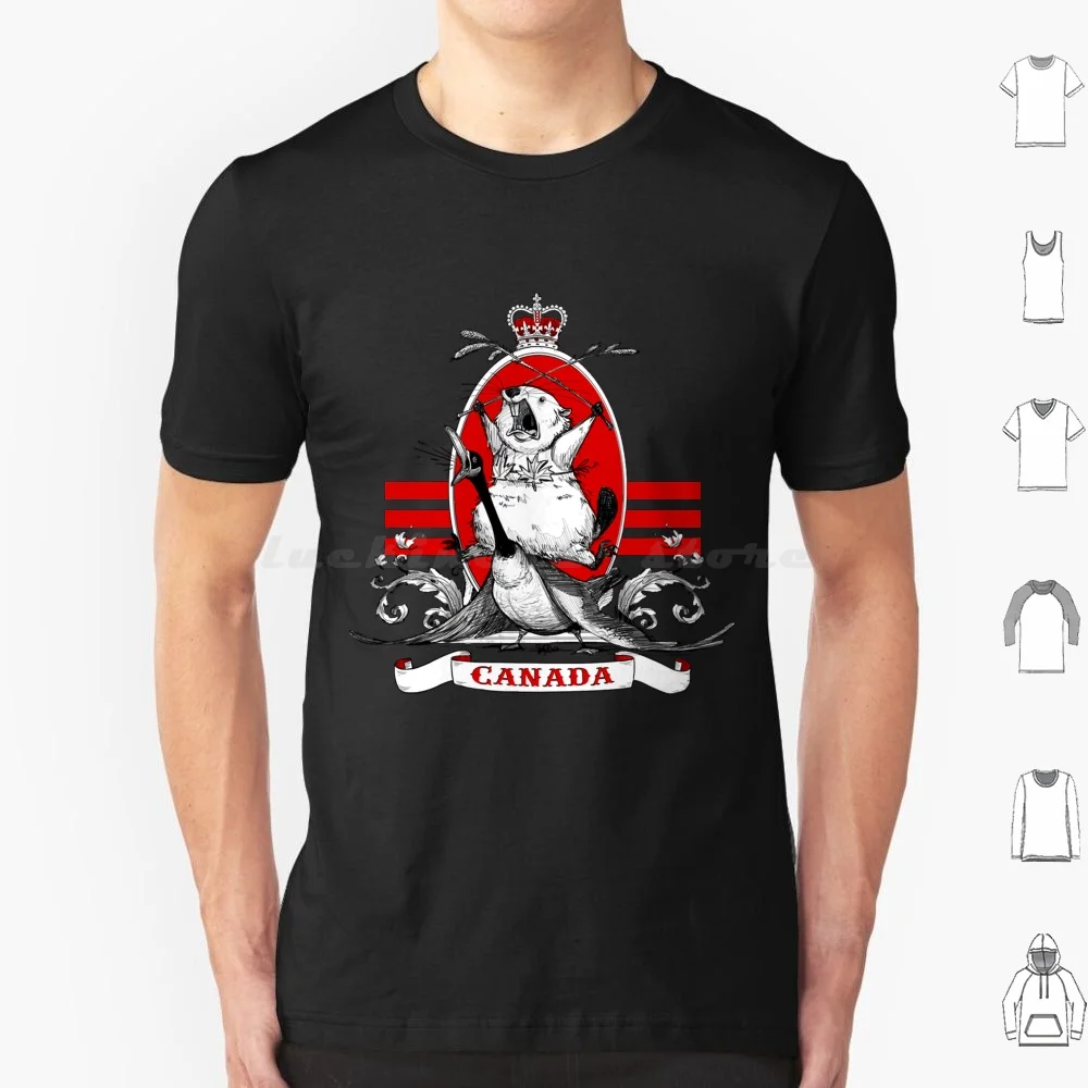 Maglietta Di Castoro Urlante Uomo Donna Bambini 6Xl Canada Beaver Canada Day Goose Canada Flag Maple Leaf Canadiana Canadiana