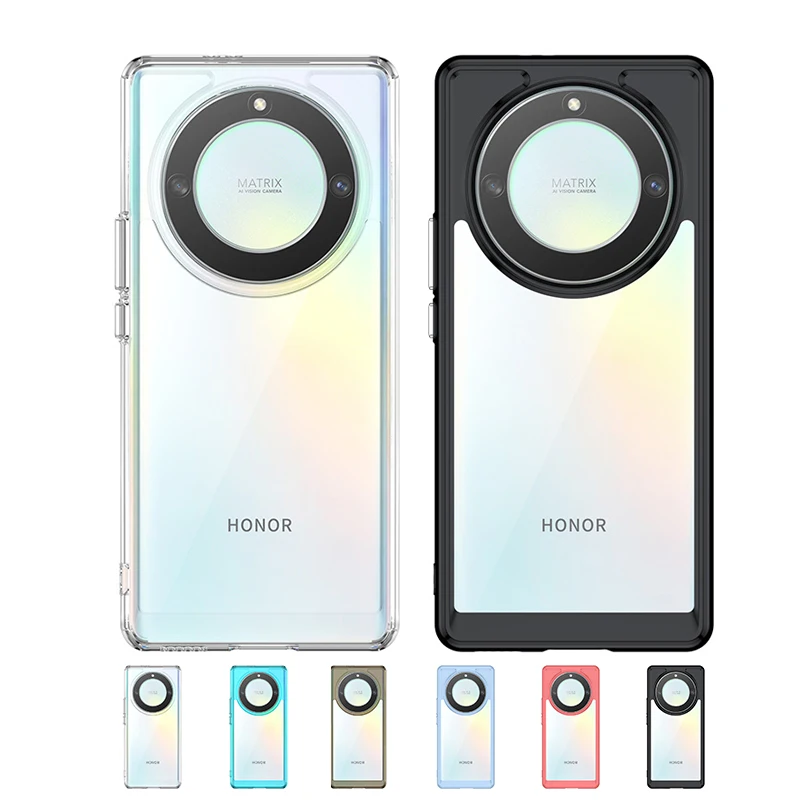Per Honor Magic 5 Lite 5G Custodia Cover Huawei Honor Magic 4 Lite Colore Trasparente Fundas Honor 90 Magic 4 5 Lite X9 A X8 A 5G 4G