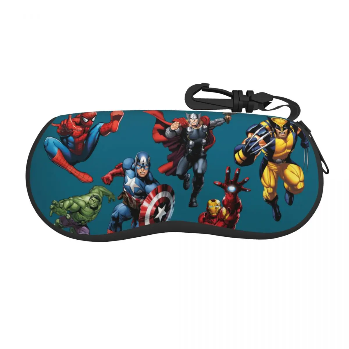 Captain America Spider Man Glasses Case Fashion Box Cartoon Comics Eyewear Storage Box Office Glasses Box