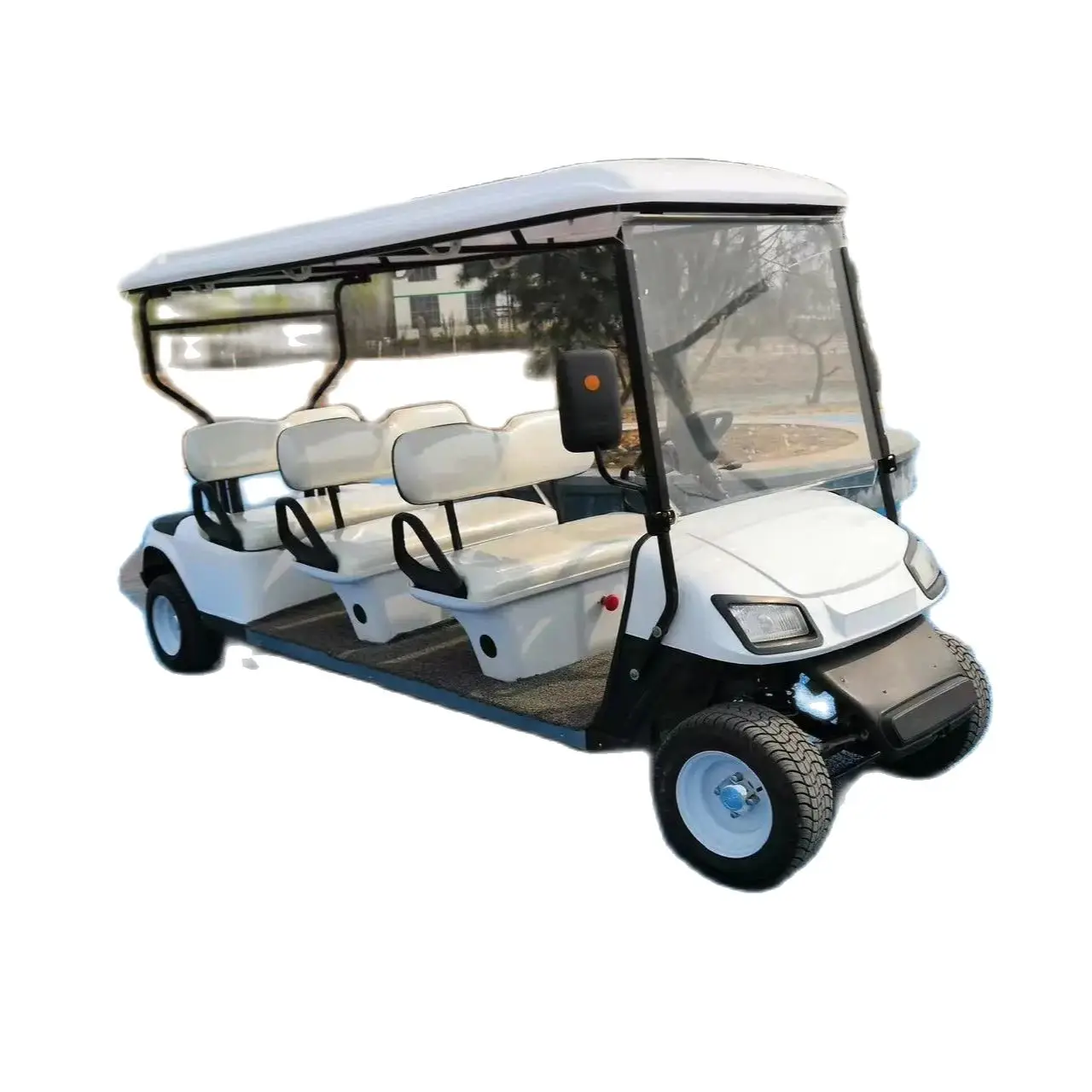 Prezzo Di Fabbrica All'Ingrosso 6 Posti Carrello Da Golf Elettrico 4 Ruote Freno A Disco 10 Pollici Carplay Display 6 Persone Golf Cart