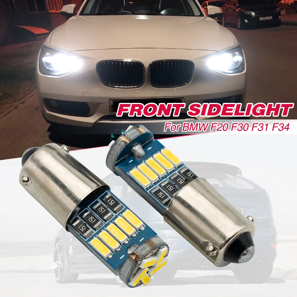2X Lampadine A Led Per Parcheggio Bax9S H6W 15Smd Lampadine A Led Per Bmw F20 F30 F31 F34 Xenon Bianco Canbus
