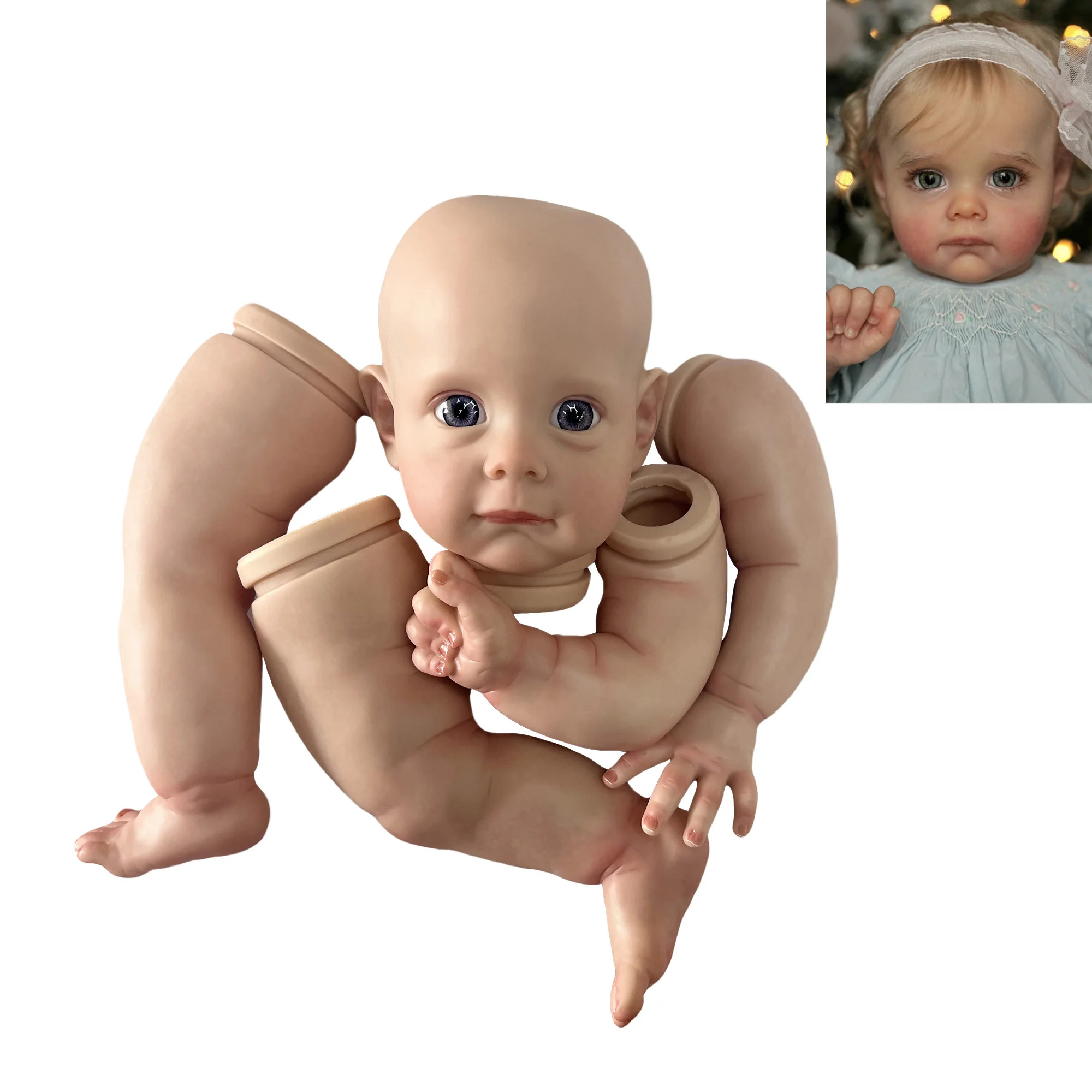 18 E 22 Pollici Dipinto Bebe Doll Maggie Kit Reborn Doll Kit Reborn Doll Unassembly Bebe Reborn Reallista