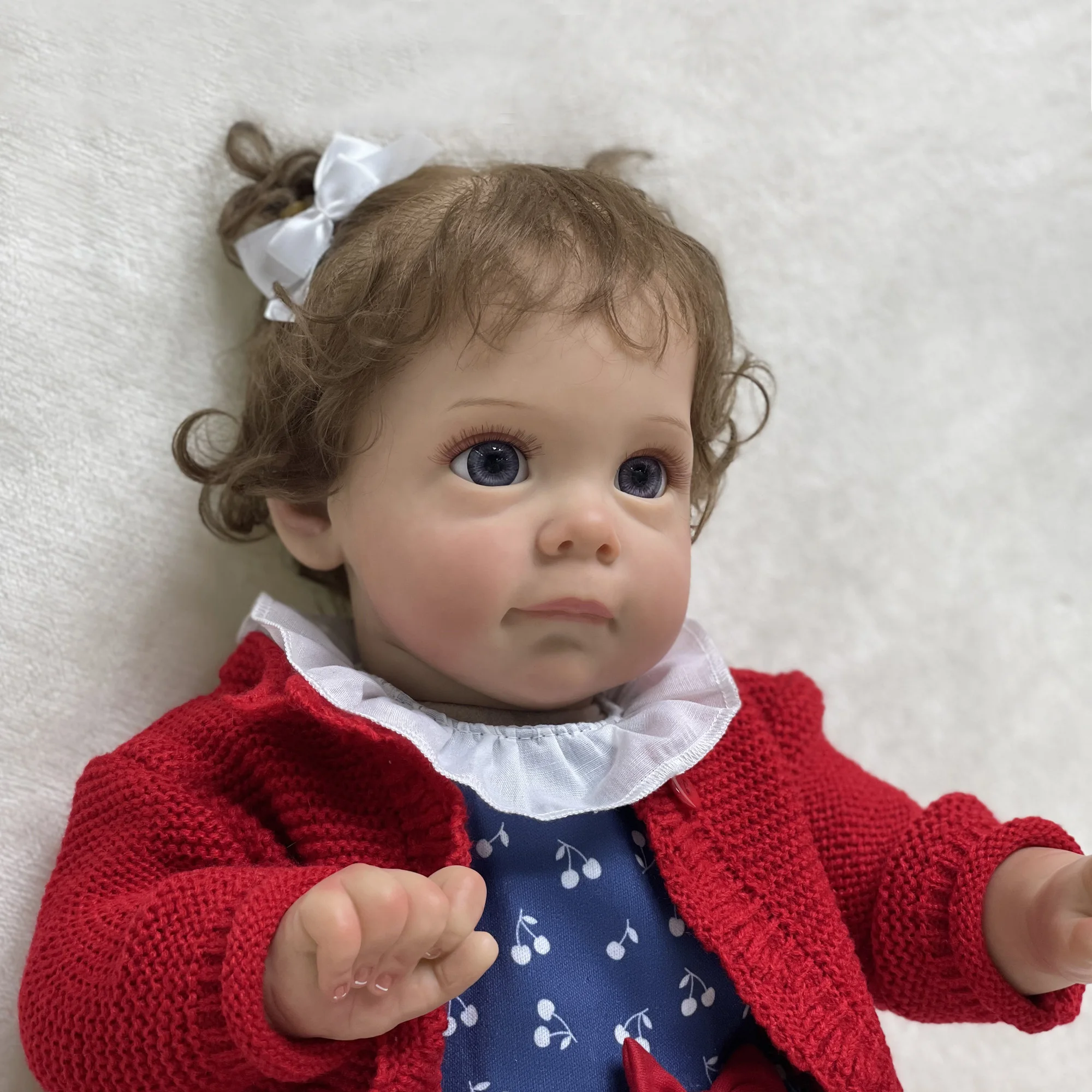 55Cm Maggie Bebe Neonato Bambola Toddler Girl Baby Beautiful Reborn Dolls Boneca De Simulazione De Renascimento