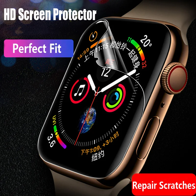 Proteggi Schermo Per Apple Watch Series 7 45Mm 41Mm (Vetro Non Temperato) Hd Protector Apple Watch Film 45 41Mm