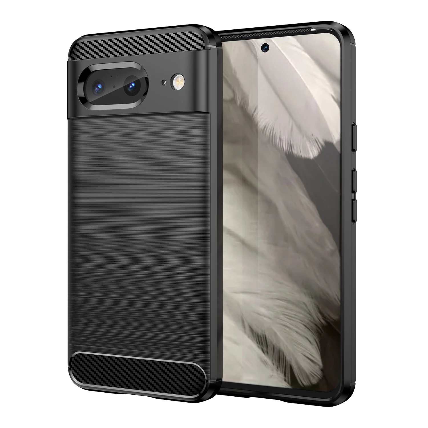 Per Google Pixel 8 Custodia Per Google Pixel 8 7 Pro 7A 6A Cover Antiurto In Fibra Di Carbonio Soft Phone Funda Bumper Per Google Pixel 8