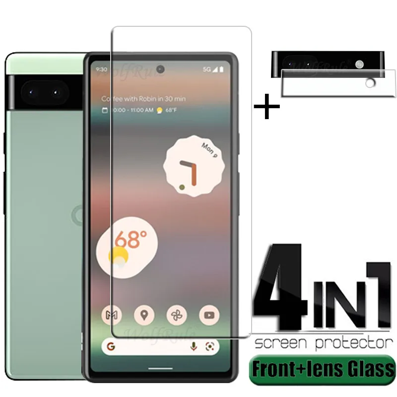Per Google Pixel 6A Glass Per Google Pixel 6A Vetro Temperato 9H Pellicola Trasparente Proteggi Schermo Per Pixel 4A 5A 6A Lens Glass