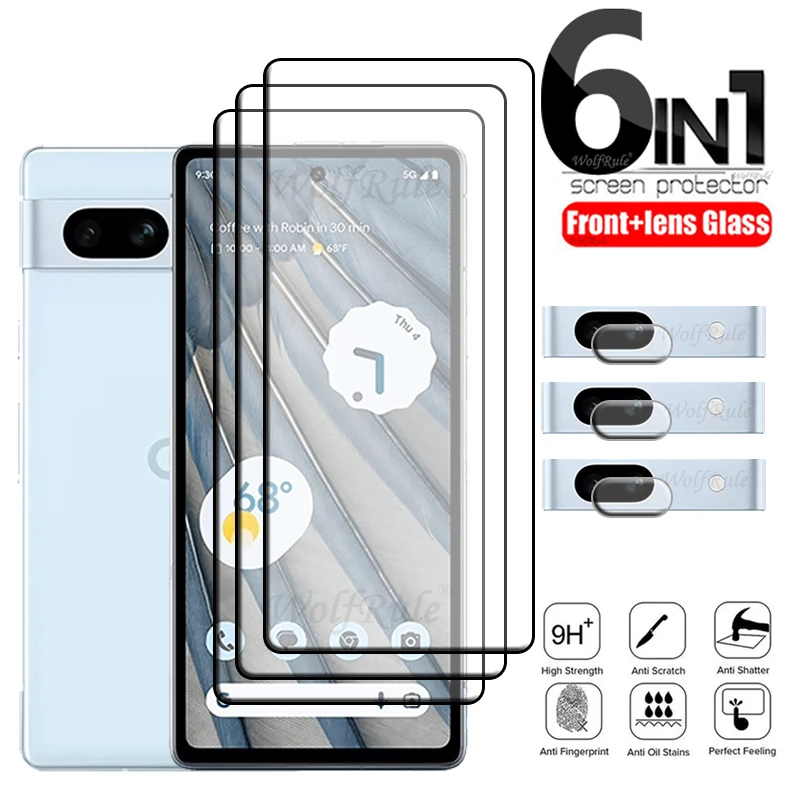 Vetro A Copertura Totale Per Google Pixel 7A Glass Google Pixel 7A Vetro Temperato 9H Screen Protetor Google Pixel 6 7 A 6A 7A Lens Glass