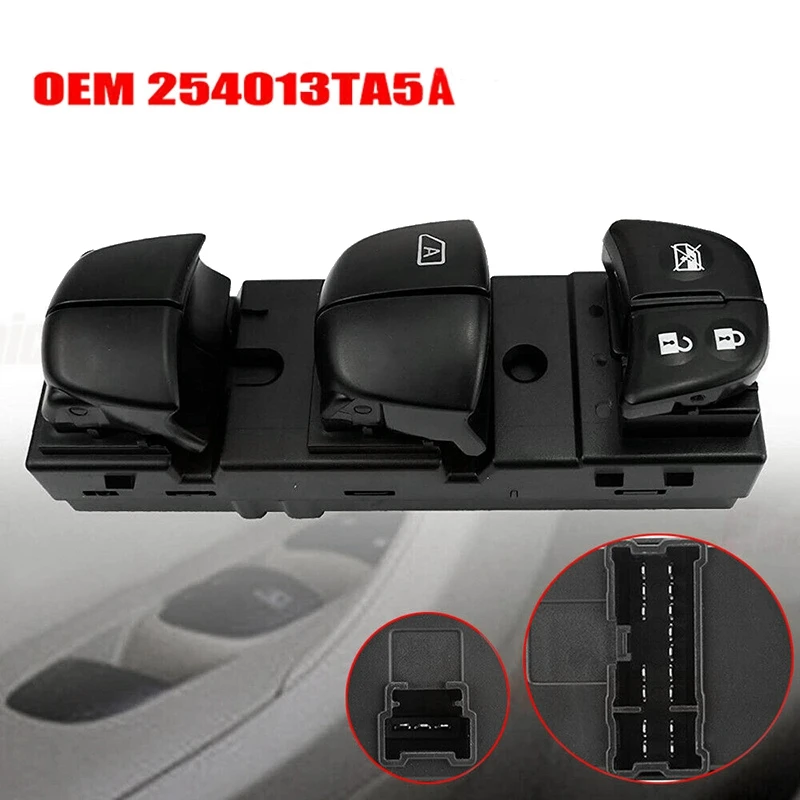 Per Nissan Juke Leaf Rogue Altima 2010-2018 Power Master Window Switch Door Lock Switch Lato Conducente 25401-3Ta5A
