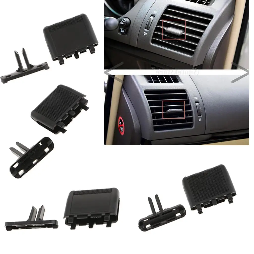 4 Set Car Dash A/C Tab Clips Aria Condizionata Leaf Louvre Slice Kit Per Prado Nissan Honda Car Cessories 2019 Nuovo