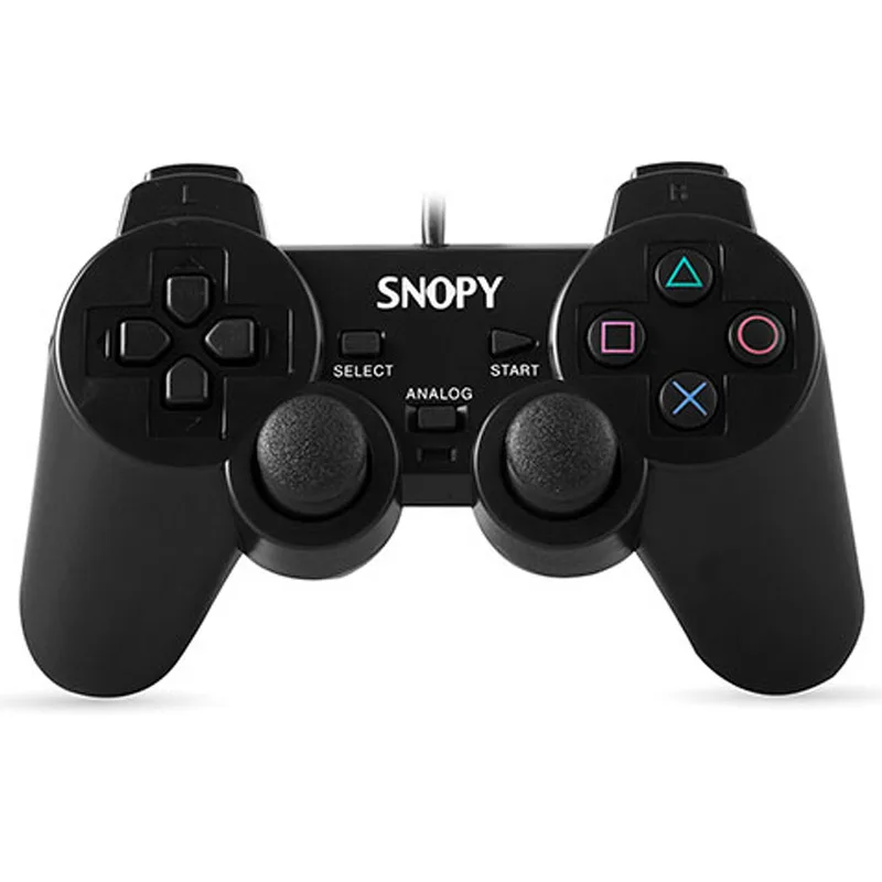 Snopy Sg-606 Usb Ps2/Ps3/Pc Nero Joypad Gioco Maniglia