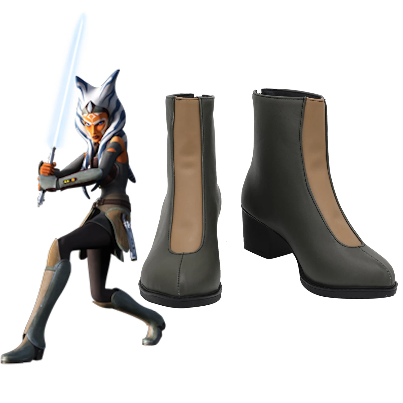 Scarpe Ahsoka Tano Su Misura Reflers Cosplay Ahsoka Tano Stivali Cosplay Scarpe In Pelle Di Qualsiasi Dimensione