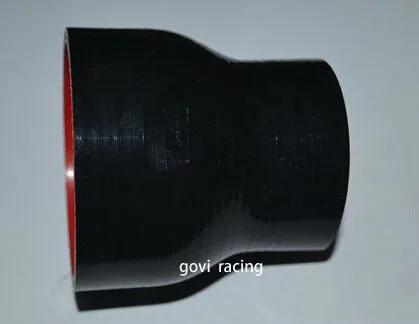 Nero Dritto Durite Silicone Riduttore Del Tubo Flessibile Accoppiatori 63-76Mm Per Tubo Di Aspirazione Aria Filtro Aria Universale Turbo Boost Control