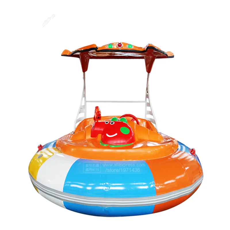 Pistola Ad Acqua A Buon Mercato Rotonda Barca Lago Divertimento Divertente Giochi Sportivi Attrezzature Parco Giostre Bambini Adulti Batteria Paraurti