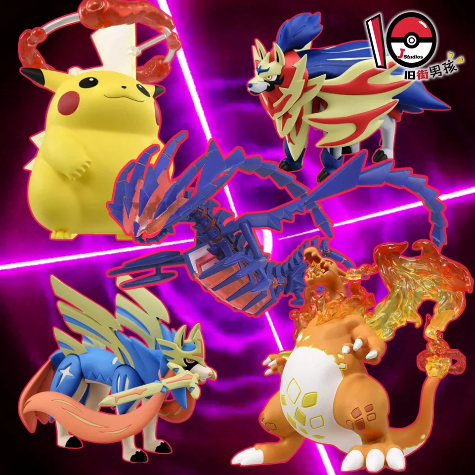 Originale Tomy Pokemon Estremamente Gigante Charizard Zacian Gengar Graninja Action Figure Mc Mega Model