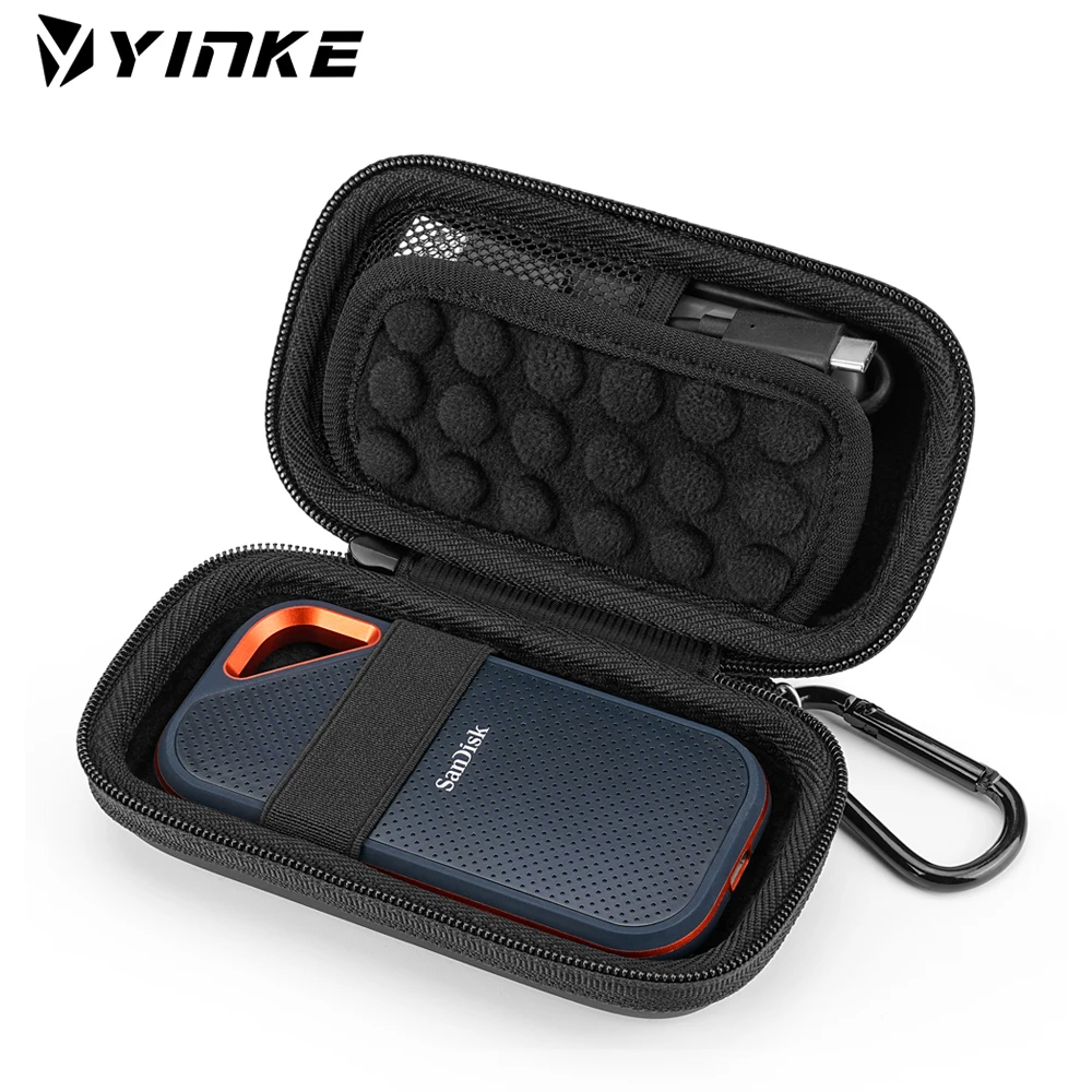 Custodia Rigida Yinke Per Sandisk Extreme/Sandisk Extreme Pro Ssd Esterno Portatile 500Gb 1Tb 2Tb Custodia Protettiva Da Viaggio