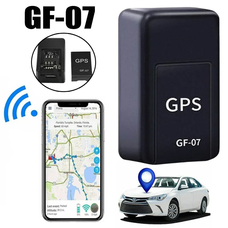 Gf-07 Mini Gps Tracker Supporto Magnetico Per Auto Moto Monitoraggio In Tempo Reale Localizzatore Anti-Smarrimento Posizionatore Sim Accessori Auto
