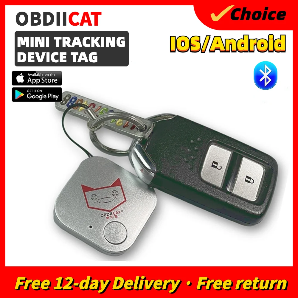 100Pcs Obdiicat Auto Car Mini Anti-Lost Smart Bluetooth Remote Theft Device Alarm Gps Tracker Fotocamera Locator Car Key Tracking