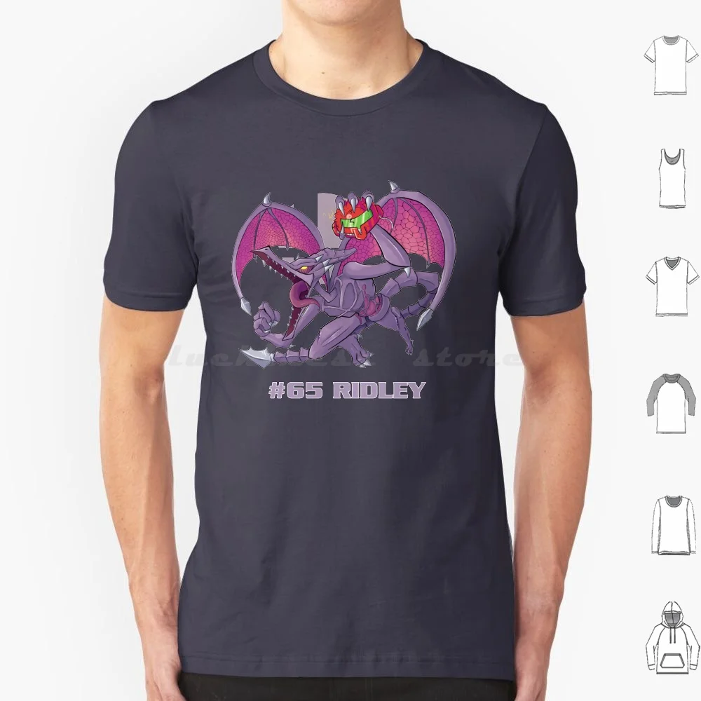 Smash Ultimate #65: Maglietta Ridley Big Size 100% Cotone Ridley Super Smash Bros Smash Bros Super Smash Bros Ultimate Super