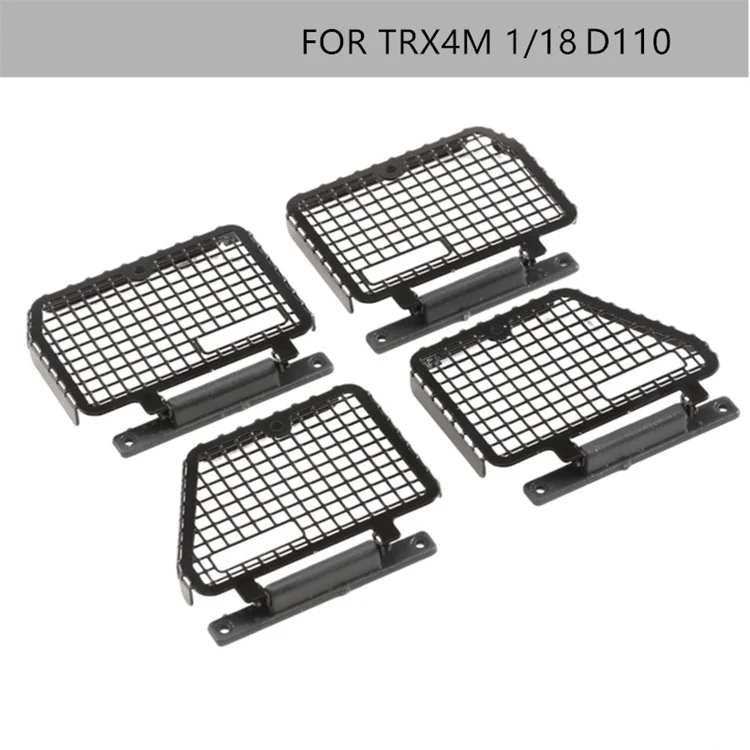 Trx4M Metal Can Flippable Car Window Net Per 1/18 Rc Crawler Car Traxxas Trx4M Defender Upgrade Parts