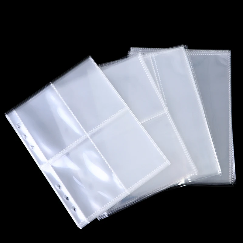 10 Pz/Set Standard A5 Binder Sleeves Trasparente Photo Album Binder Refill Manicotti Interni Per Kpop Lomo Cards Photocard Game Card