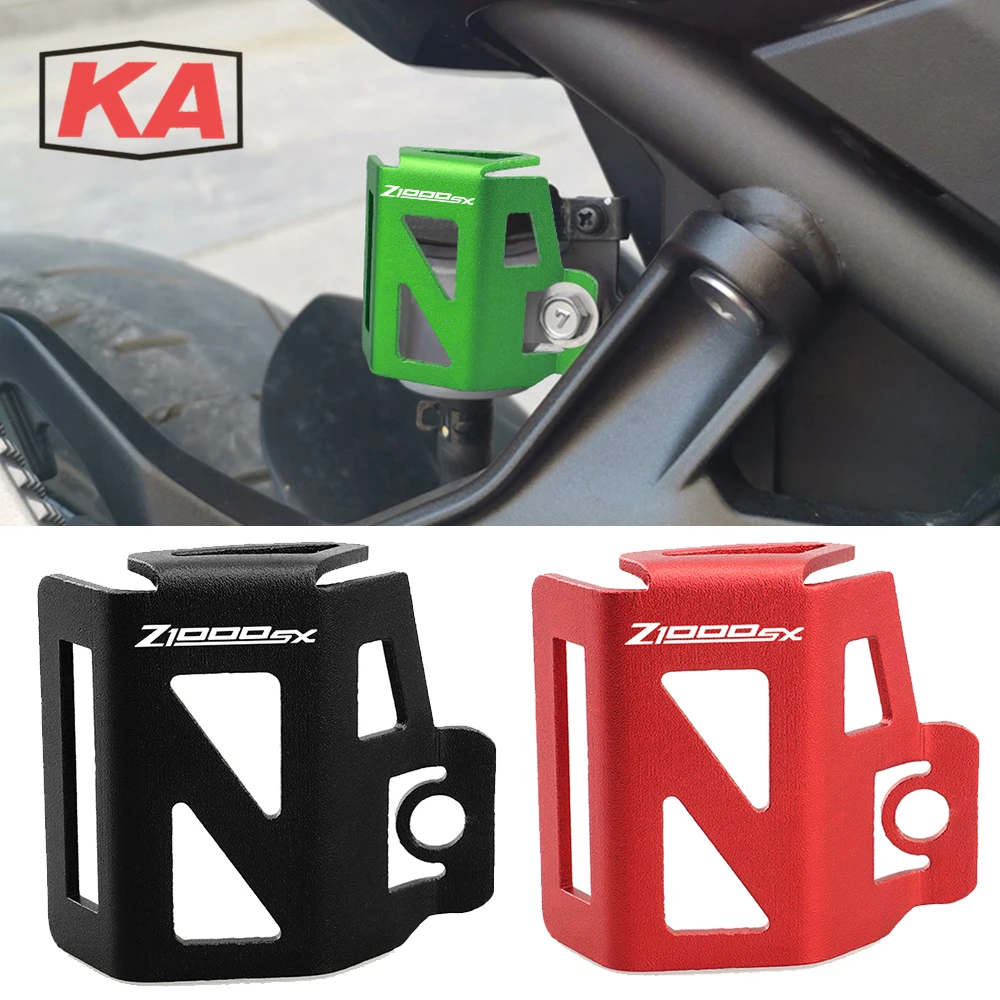 High Quality Hot Deals Motorcycle Cnc Rear Brake Fluid Reservoir Cover Oil Cap Guard Protection For Kawasaki Z1000Sx Z1000 Sx