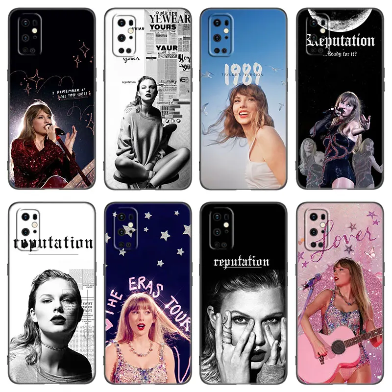 Hot Singer T-Taylor Custodia Per Telefono Per Oneplus 9 10 Ace 2V Pro 9Rt 10T 10R 11R Nord Ce 2 3 Lite N10 N20 N30 5G Cover In Silicone Nero