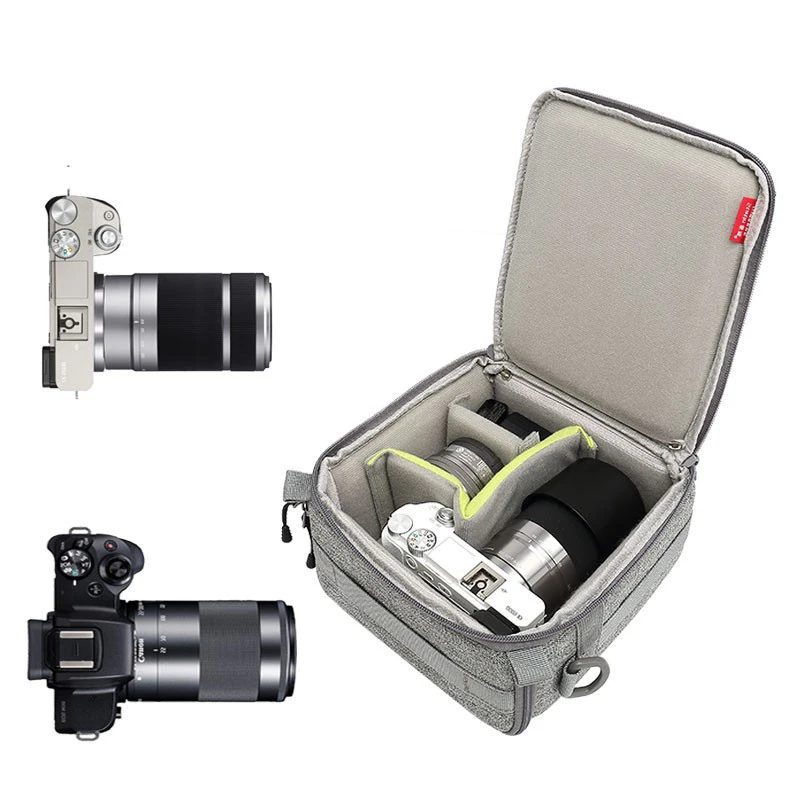 04A Single Electric Micro Single Camera Bag Resistente Alla Compressione Doppia Apertura Sling Inserto Interno Borse Per Sony A6500 Fuji T30