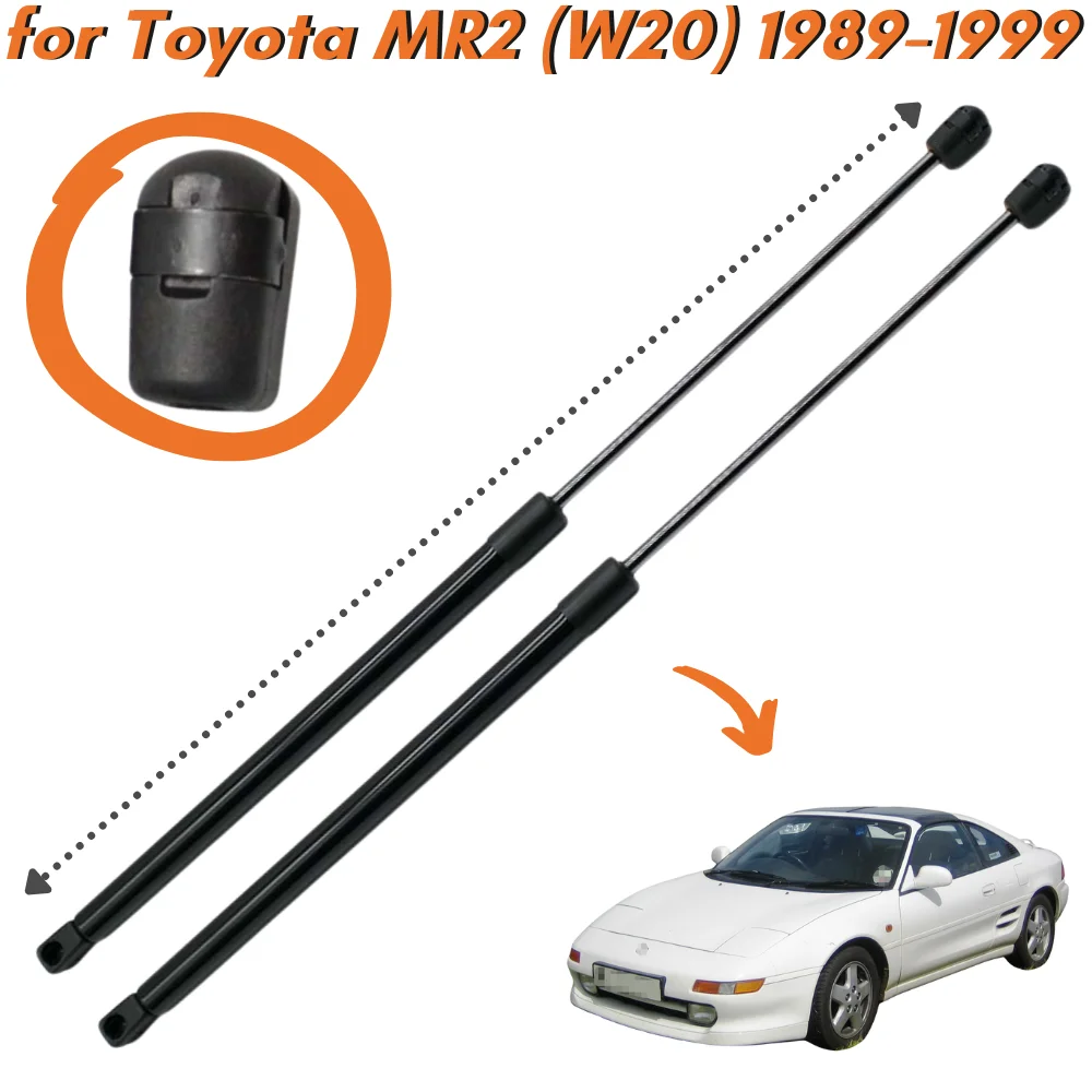 Qty(2) Puntoni Del Cofano Posteriore Per Toyota Mr2 (W20) 2 Porte Coupé O T-Top 1989-1999 Sollevatore In Fibra Di Carbonio Supporta Ammortizzatori Mol