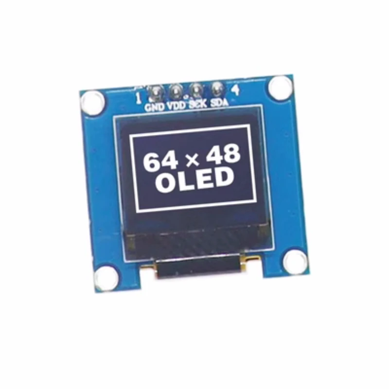 Modulo Oled Bianco 4P 0.66 Pollici Ssd1306 Drive Ic 64*48 Interfaccia Iic