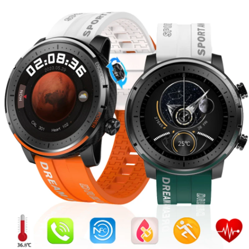 2023 Per Doogee S60 Lenovo Z6 Pro 5G Smart Watch Men Impermeabile Sport Fitness Tracker Weather Display Bluetooth Call Smartwatch