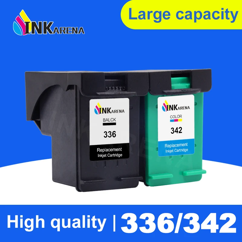 Cartuccia D'Inchiostro Inkarena Per Hp 336 342 Sostituzione Per Hp336 Per Hp342 Deskjet 5440 Psc1510 Photosmart 1500 C3100 C3180 D5420
