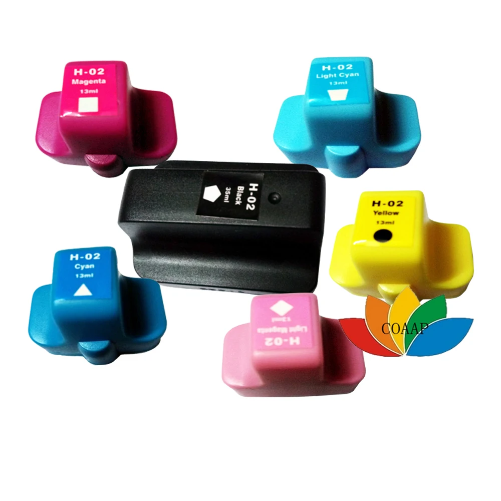 6Pk Cartuccia Di Inchiostro Compatibile Per Hp 02 Photosmart C6180 C7180 C7280 D6160 D7160 D7260 D7280 Stampante Con Il Circuito Integrato