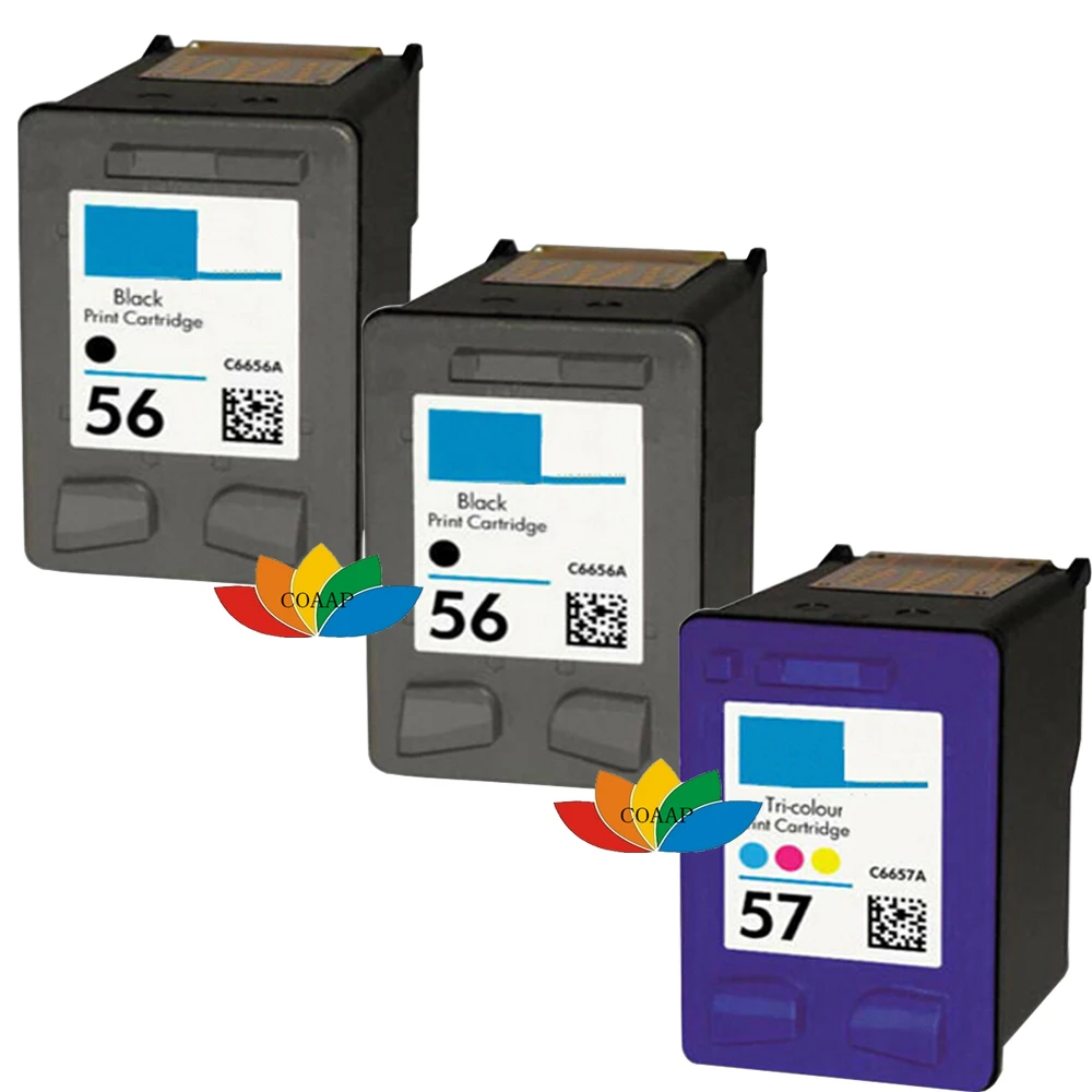 3Pk Compatibile Hp 57 57 Riempito Inchiostri Per Hp Photosmart 7000 7150 7260 7345 7350 7450 7550 7660 7755 7760 Stampante