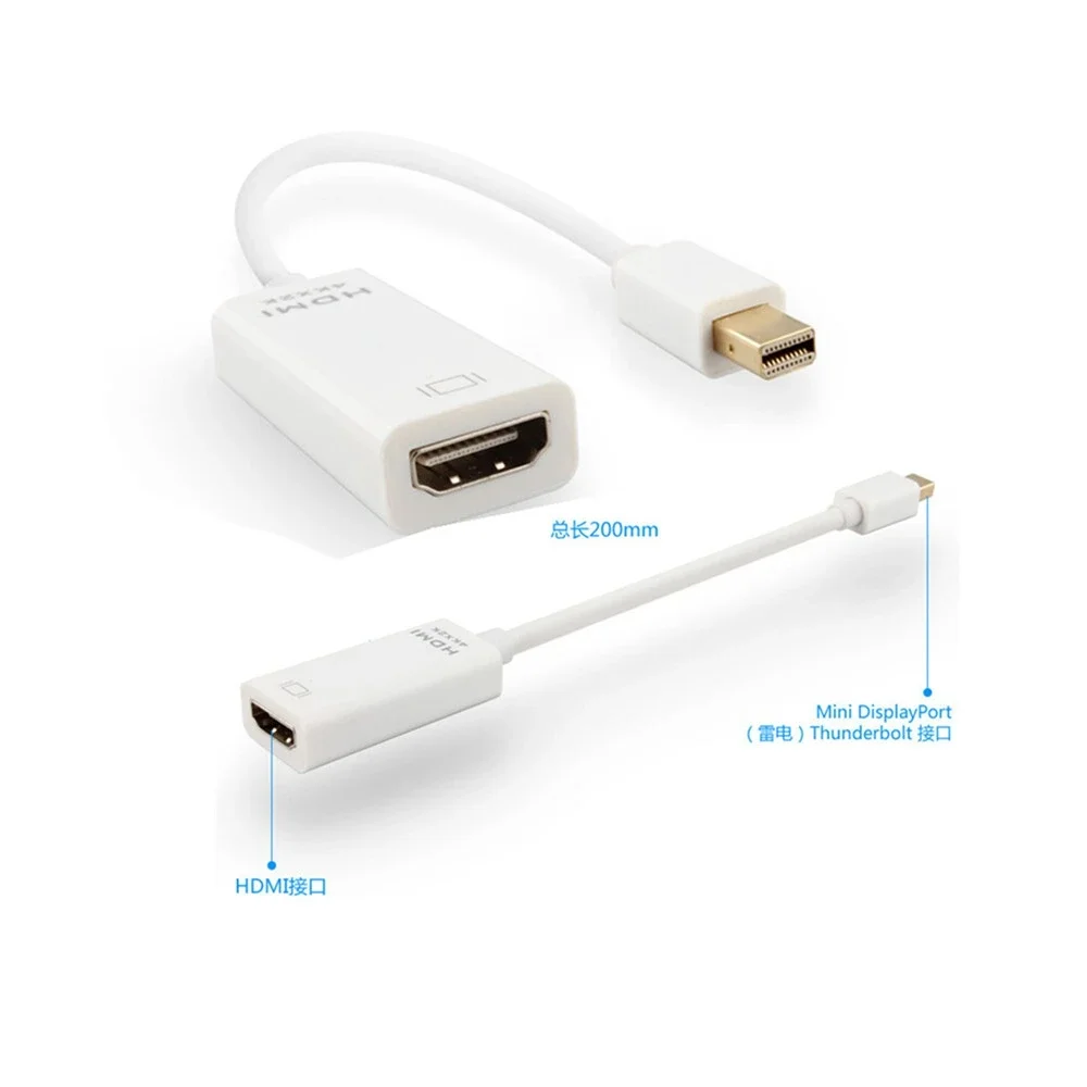 Mini Display Port A Hdmi Cavo Compatibile 1080P Tv Proiettore Proiettore Display Port Converter Per Mac Mini Apple Macbook Air Pro