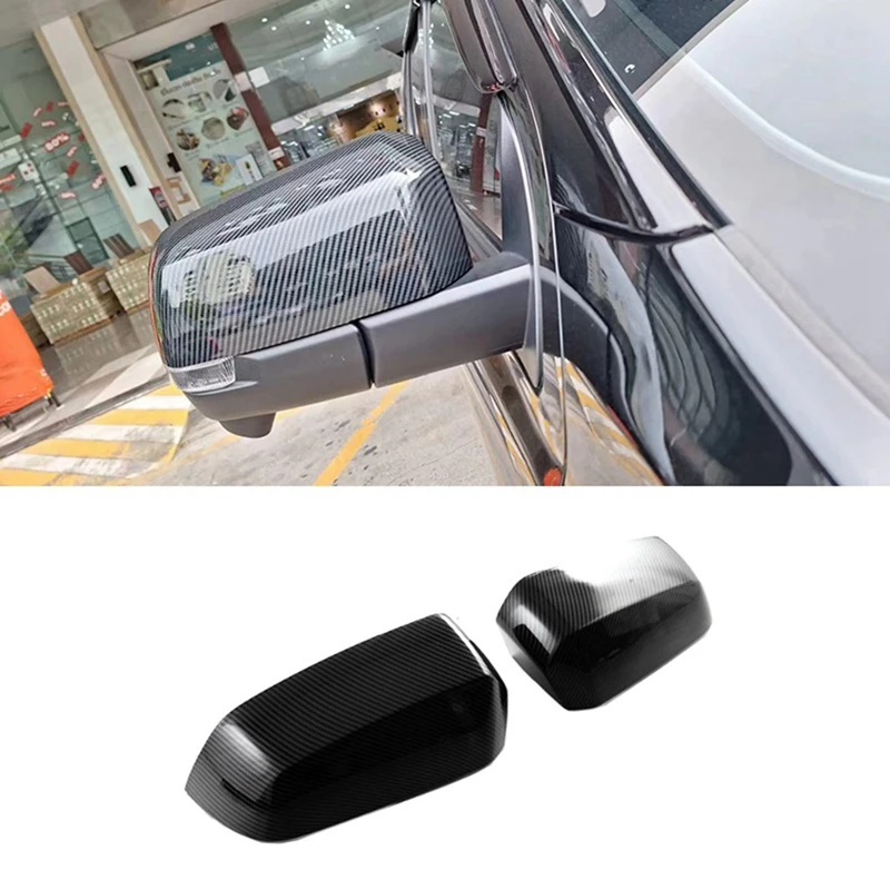 Per Ford Ranger 2023 2024 Car Side Door Specchietto Retrovisore Copertura Cap Trim Parts Abs Fibra Di Carbonio