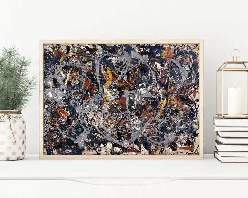 Jackson Pollock Painting Art For Modern Home Decor, Jackson Pollock Modern Art Giclée Modern Art Giftjackson Pollockabstract